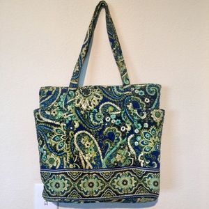 Vera Bradley Rhythm & Blues Go Round Tote